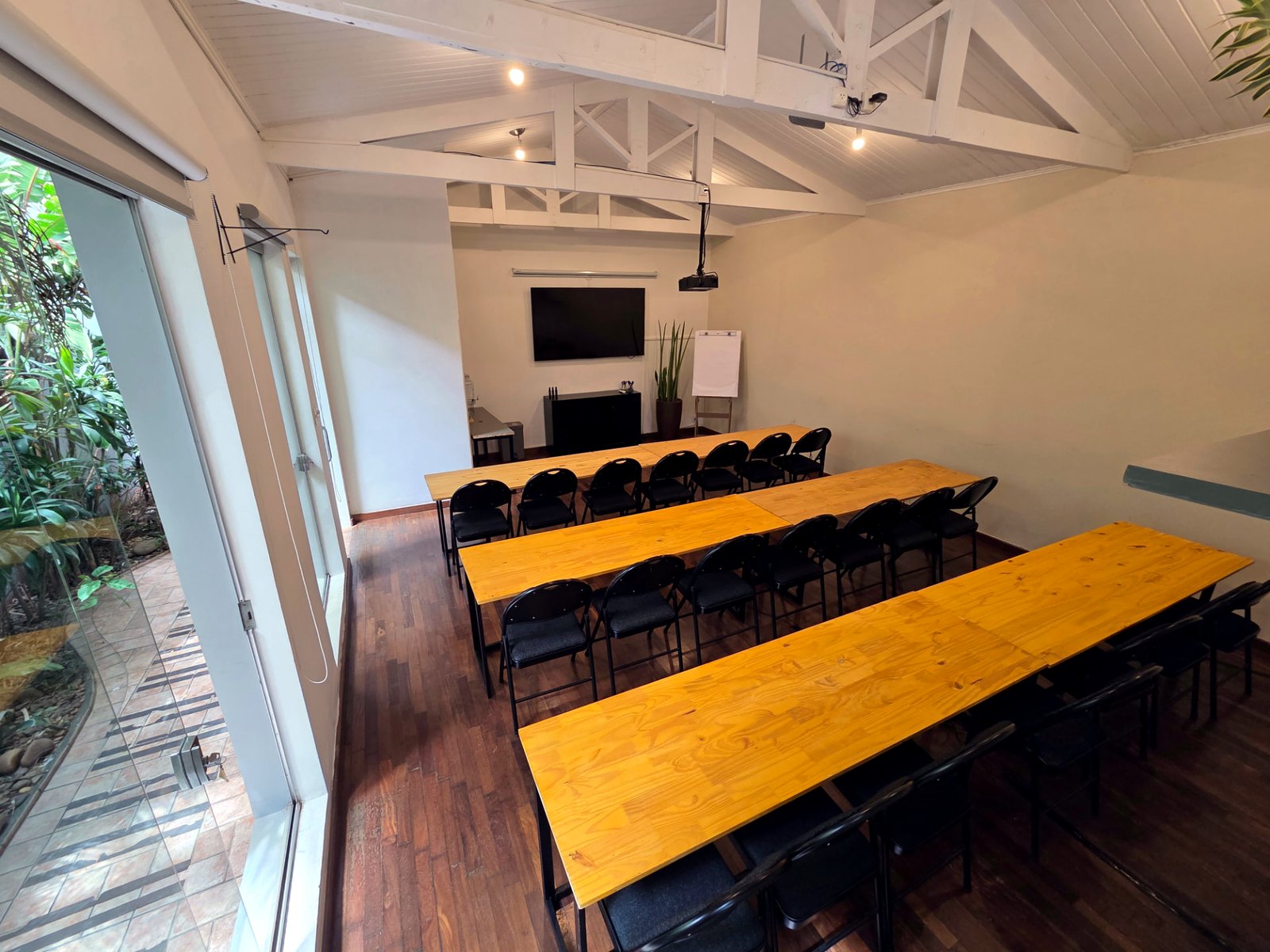 Sala Jardim montada em formato Formato escolar